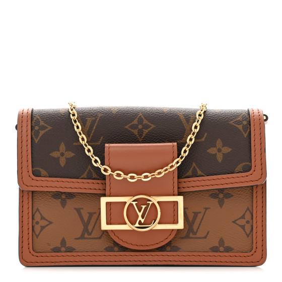 LOUIS VUITTON Reverse Monogram Dauphine Chain Wallet | FASHIONPHILE (US)