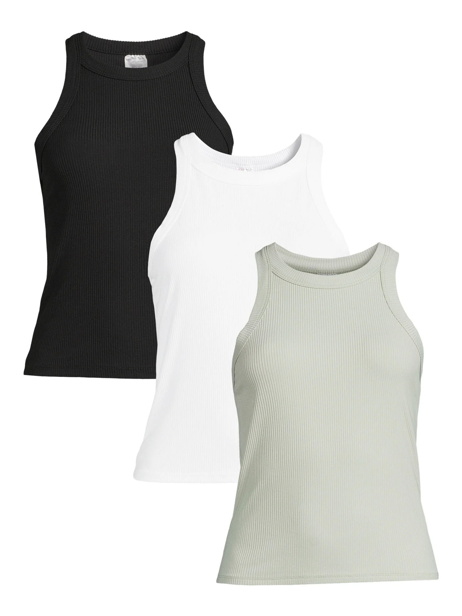 No Boundaries Juniors Three Pack Racerback Tank | Walmart (US)