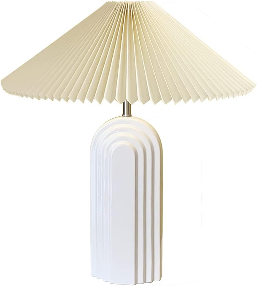 Living Room Table lamp Modern Table lamp with TC Fabric lampshade Bedroom Study lamp Retro Table ... | Amazon (US)