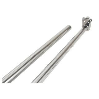 Adjustable Closet Rod, Steel 80 in. to 150 in. L, Polished Chrome | The Home Depot