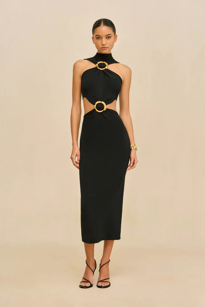 AMBAR KNIT DRESS - BLACK | Cult Gaia - US