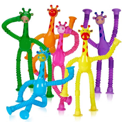 Playbees Telescopic Suction Cup Giraffe Toys 6-PACK | Target