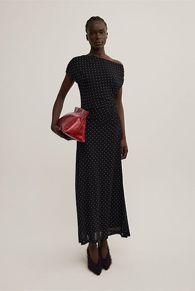 Off Shoulder Mesh Dress | Witchery (AU)