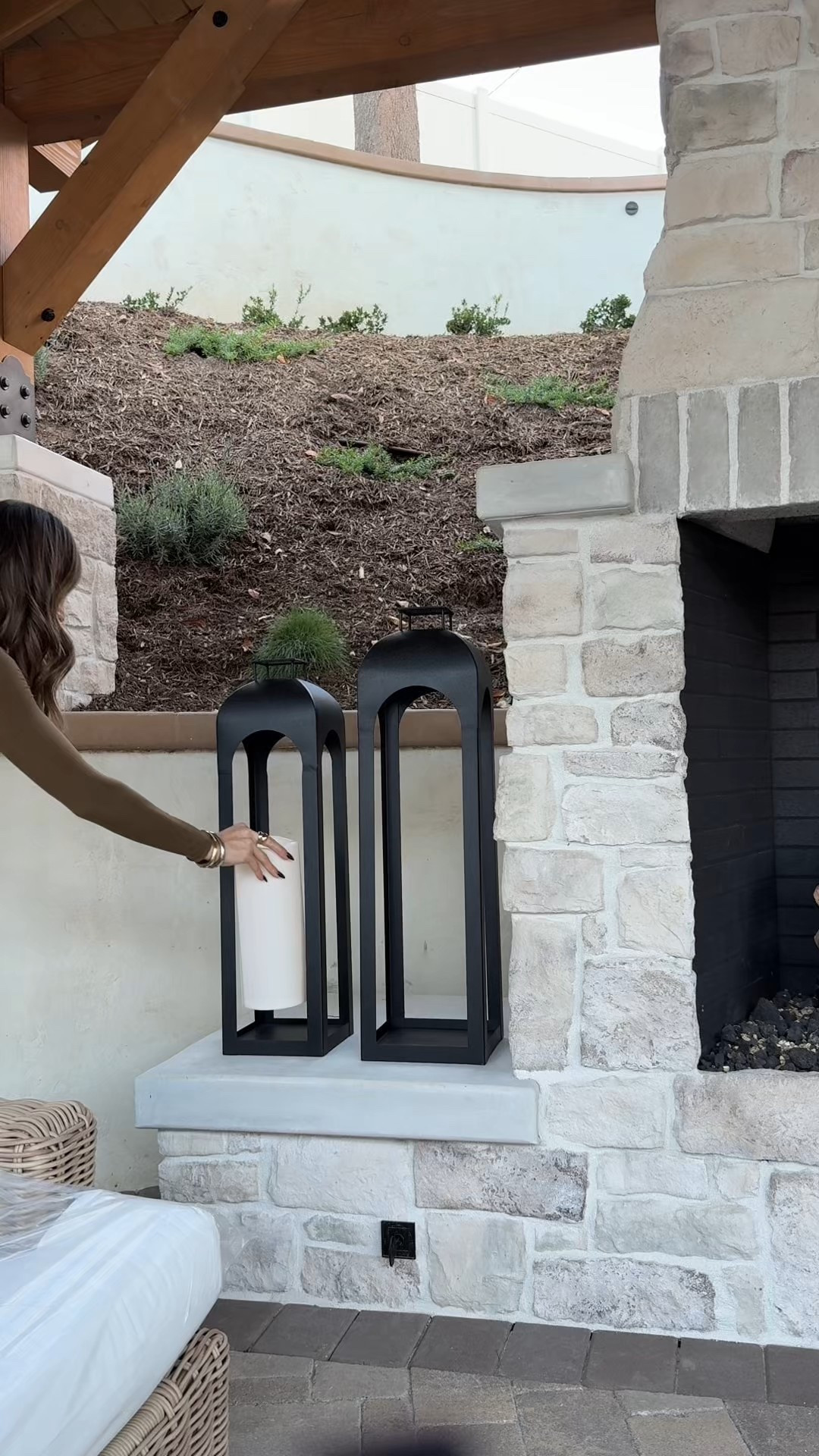 Getting our backyard ready for spring /summer 🤎 found my lanterns at home good but linked very similar styles! 

#LTKSeasonal #LTKdayinmylife #LTKU