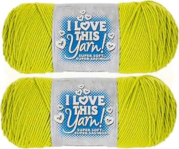 Hobby Lobby I Love This Yarn - 4 Medium 100% Acrylic Yarn for Crocheting & Knitting Blankets, Hat... | Amazon (US)