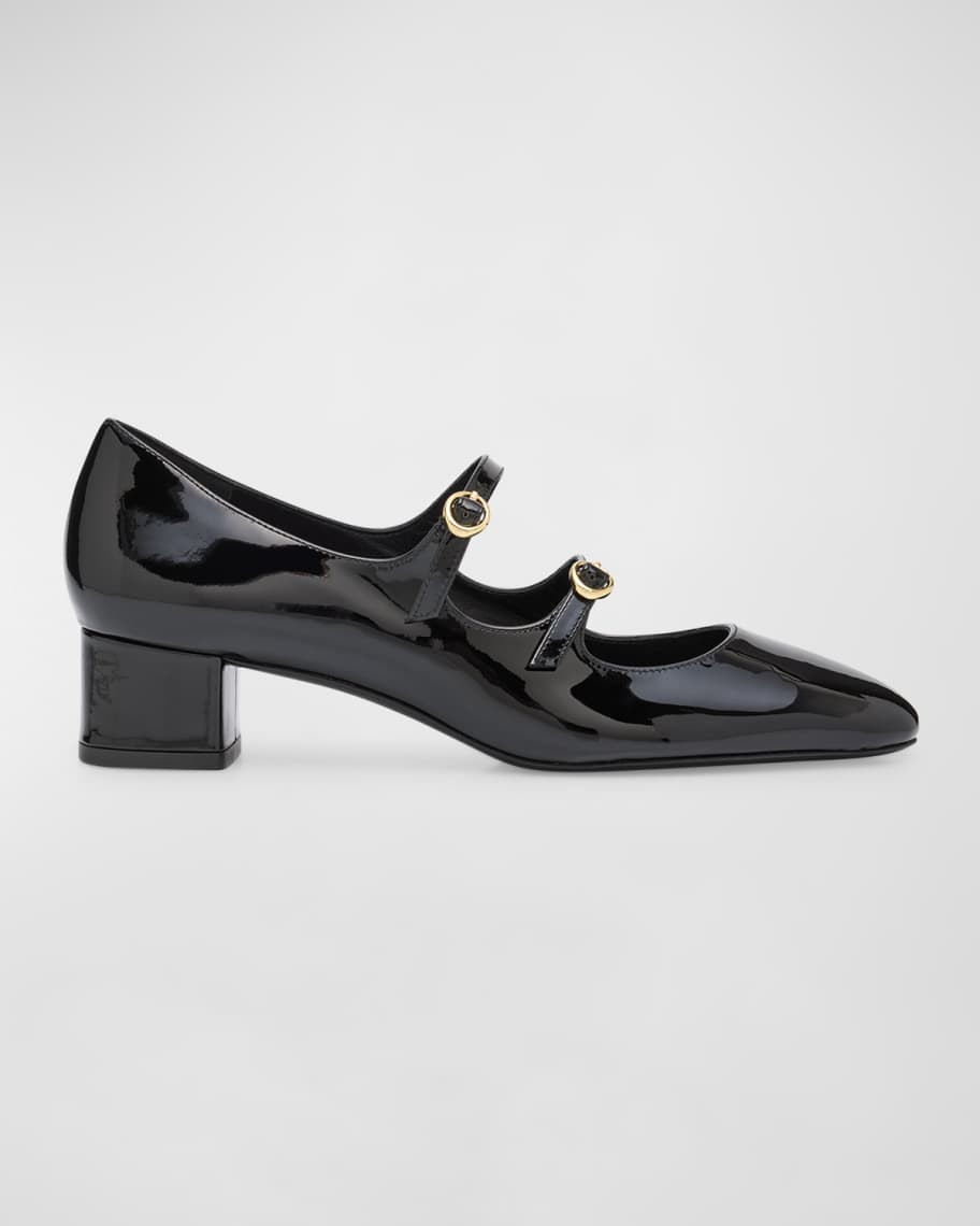 Benni Patent Leather Mary Jane Ballerina Pumps | Neiman Marcus