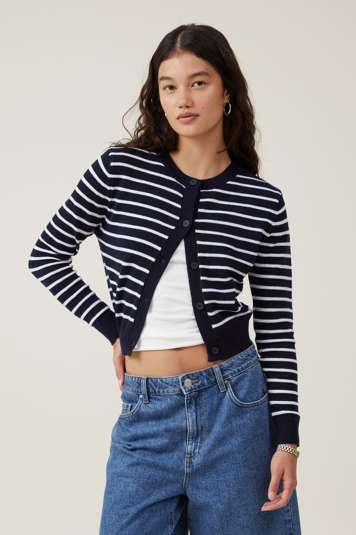 Everfine Crew Neck Cardigan | Cotton On (ANZ)