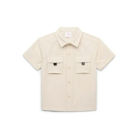 Wonder Nation Toddler Boys Adventure Shirt with Short Sleeves, Sizes 12M-5T | Walmart (US)