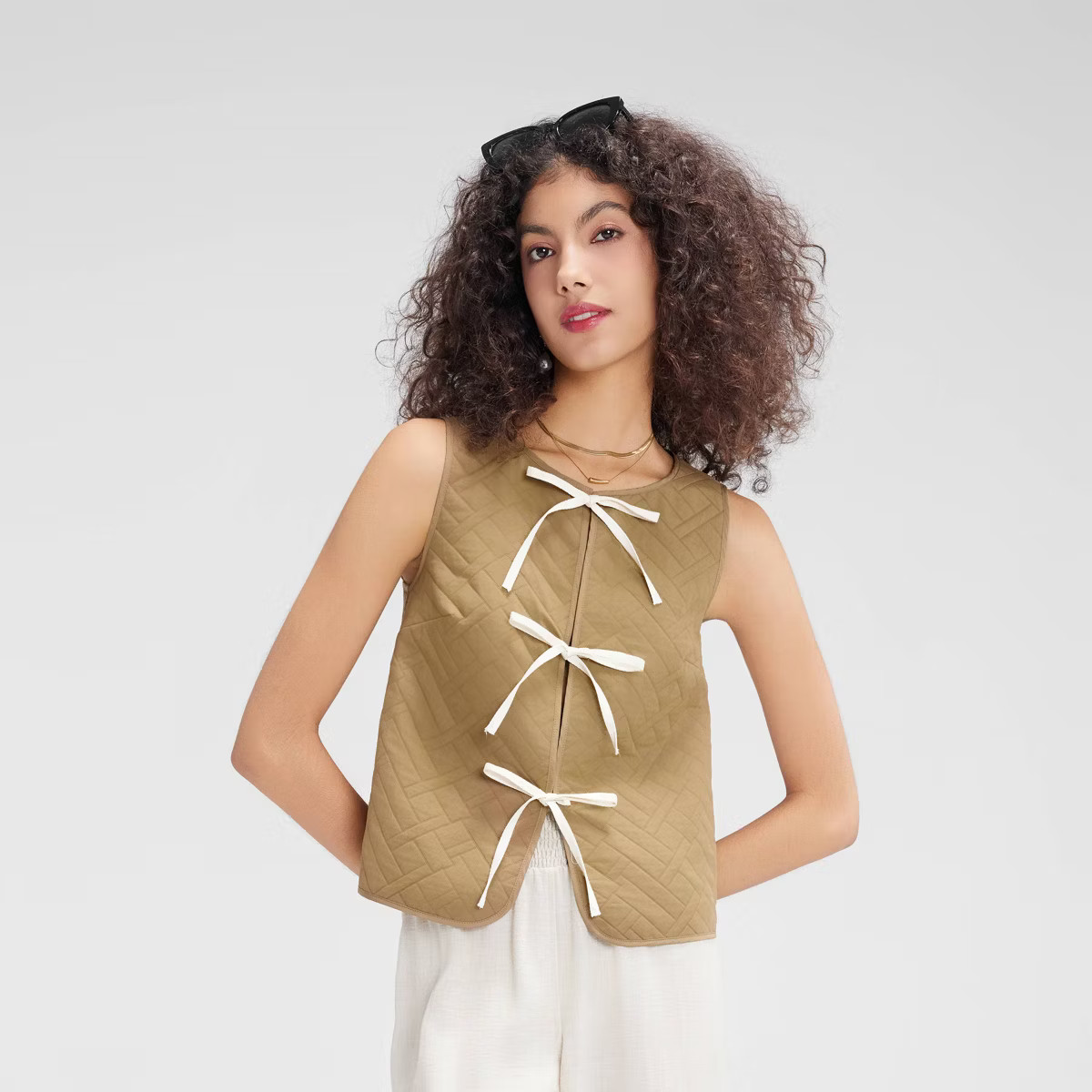 Women's Quilted Tie-Front Vest - Wild Fable™ | Target