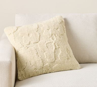 Floral Wool Pillow | Pottery Barn (US)