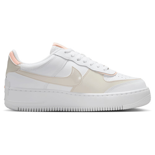 Nike Womens Nike Air Force 1 Shadow - Womens Shoes White/Lt Orewood Brown/Washed Coral Size 12.0 | Foot Locker (US)