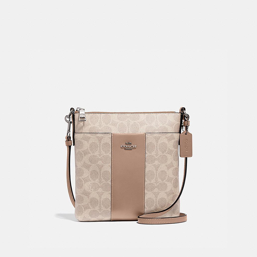 kitt messenger crossbody in colorblock signature canvas | Coach (US)