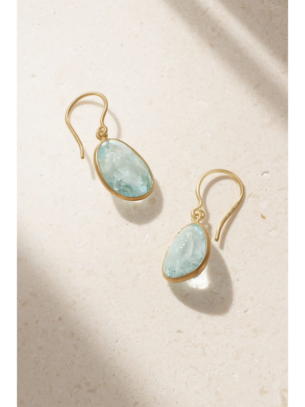 Pippa Small - 18-karat Gold Aquamarine Earrings - One size | NET-A-PORTER (US)