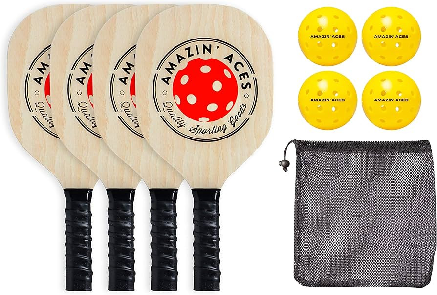 Amazin' Aces Pickleball Paddles Set of 2 or Pickleball Set of 4, Pickleball Rackets, Pickleball R... | Amazon (US)