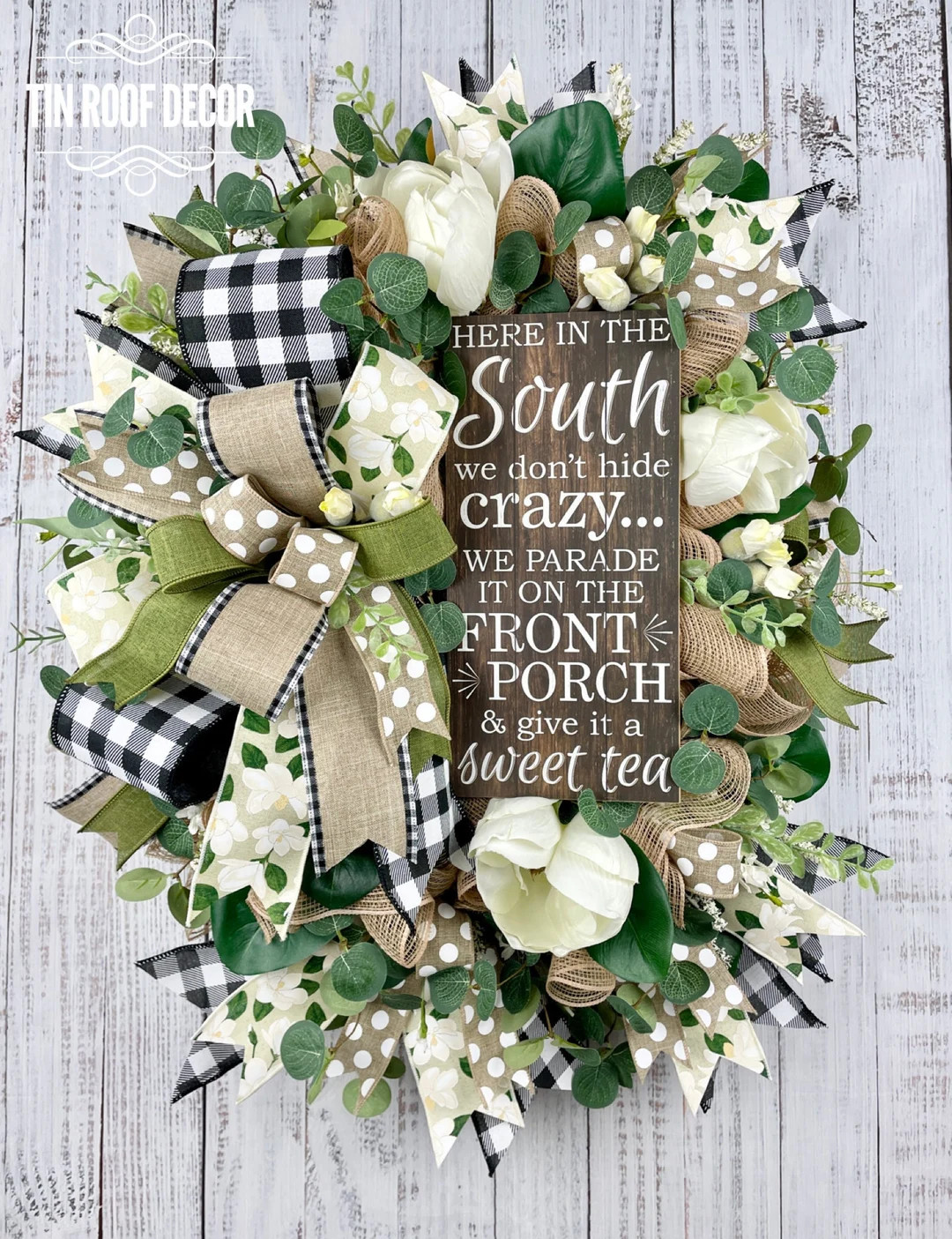 Farmhouse wreath, magnolia wreath, everyday wreath, farmhouse swag, wreath swag, wreath for front... | Etsy (US)