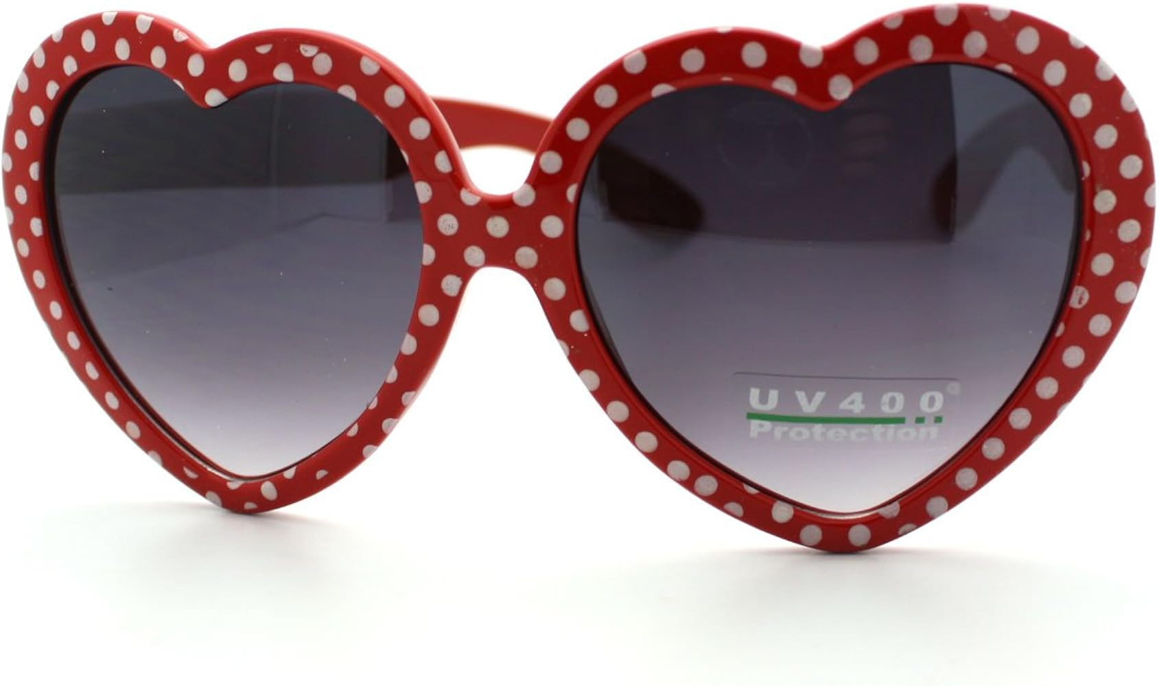 Heart Love Sunglasses Cute Heart Shape Frame with Polka Dots | Amazon (US)