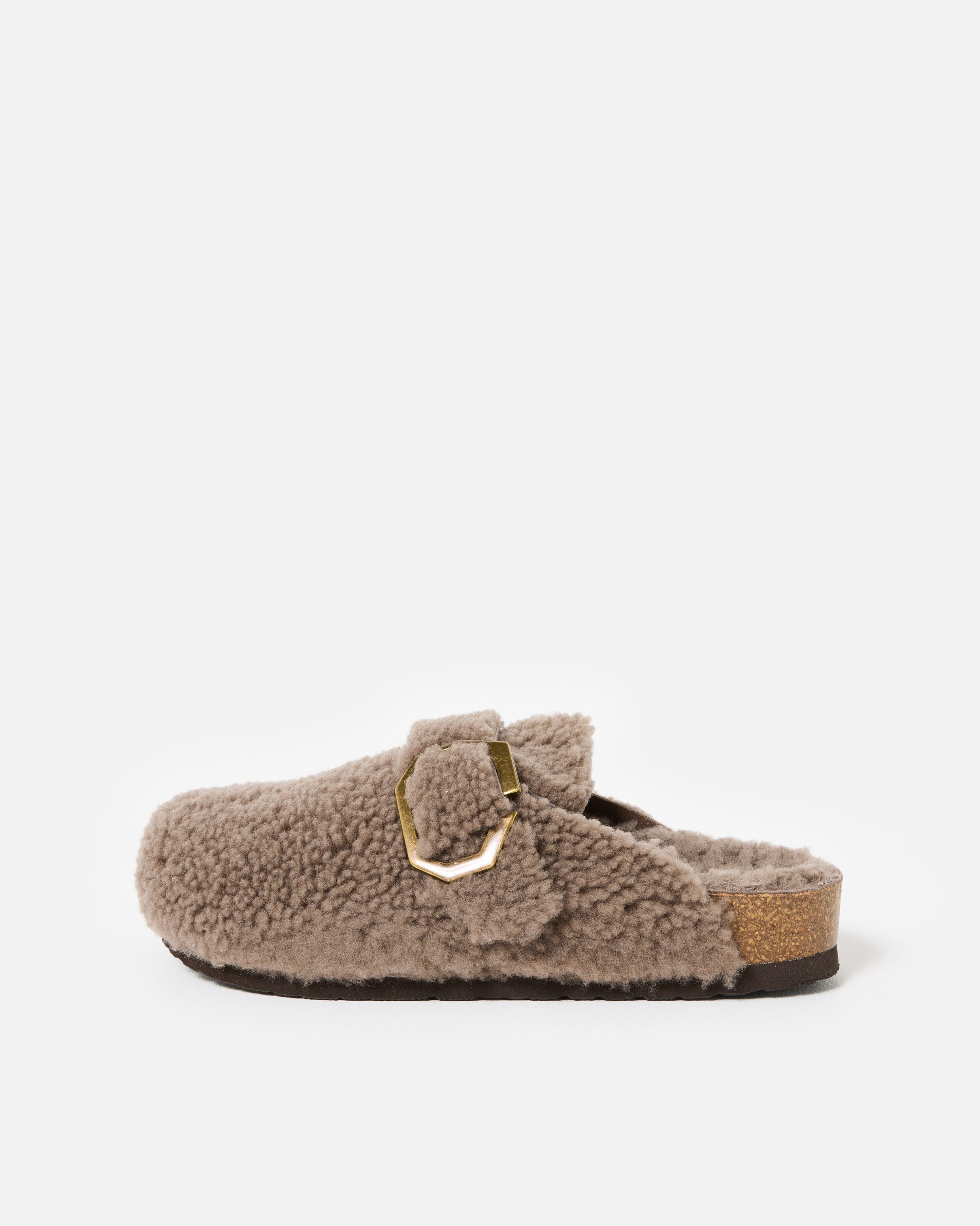 Genuins Grisel Stone Sheepskin Clogs | Oliver Bonas | Oliver Bonas (Global)