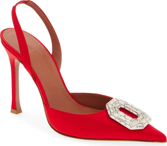 Camelia Crystal Buckle Slingback Pump (Women) | Nordstrom