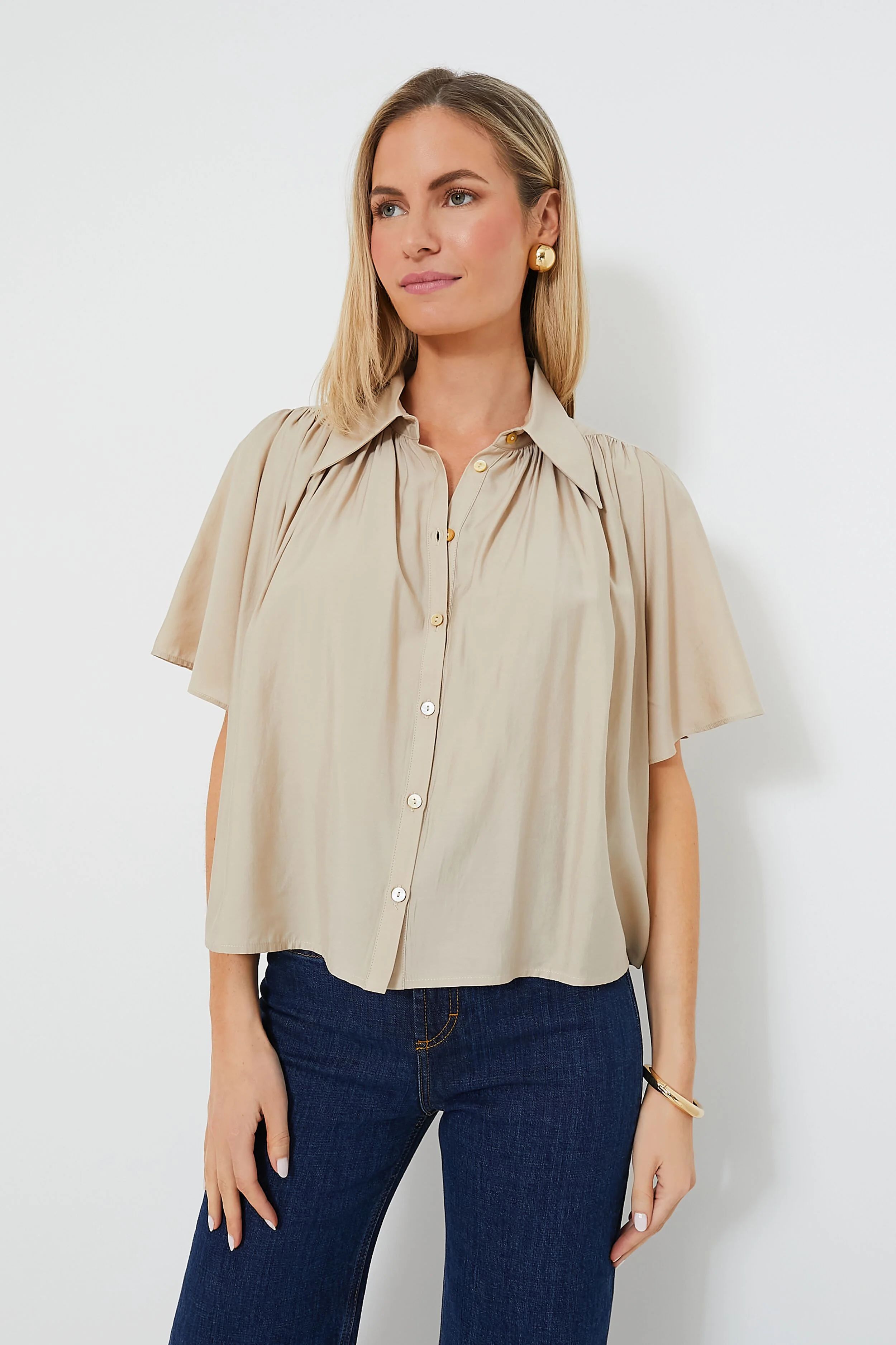 Champagne Clemens Blouse | Tuckernuck (US)
