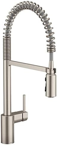 Moen Align Spot Resist Stainless One Handle Pre-Rinse Spring Pulldown Kitchen Sink Faucet with Po... | Amazon (US)