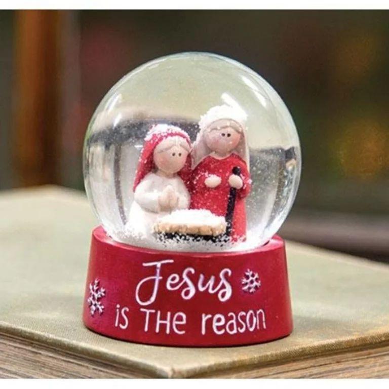 Jesus is the Reason Snow Globe w/Holy Family | Walmart (US)