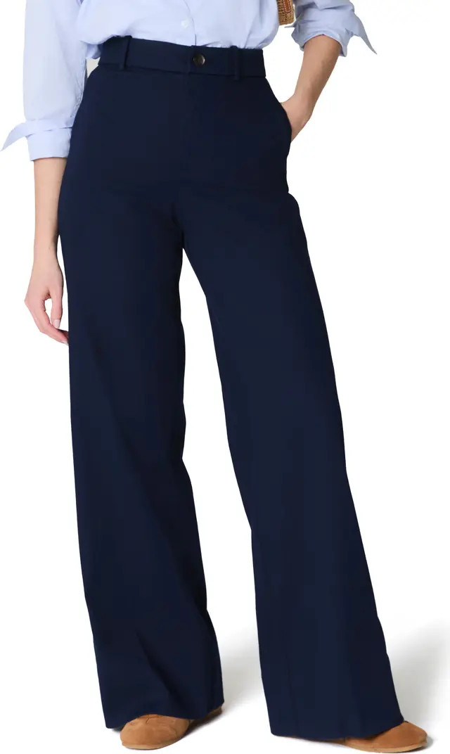 SPANXsupersmooth™ Stretch Twill Wide Leg Pant | Nordstrom