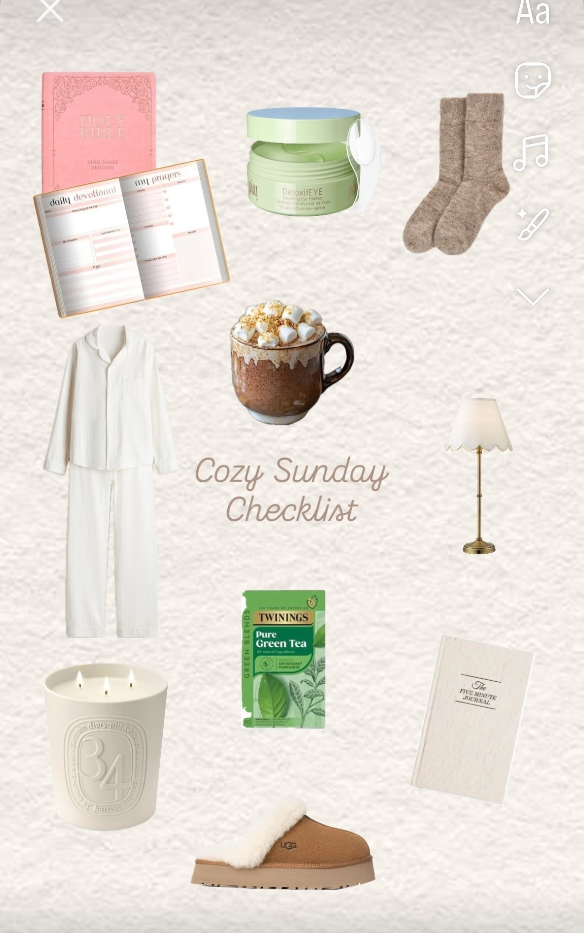 ✨Cozy Sunday Checklist✨