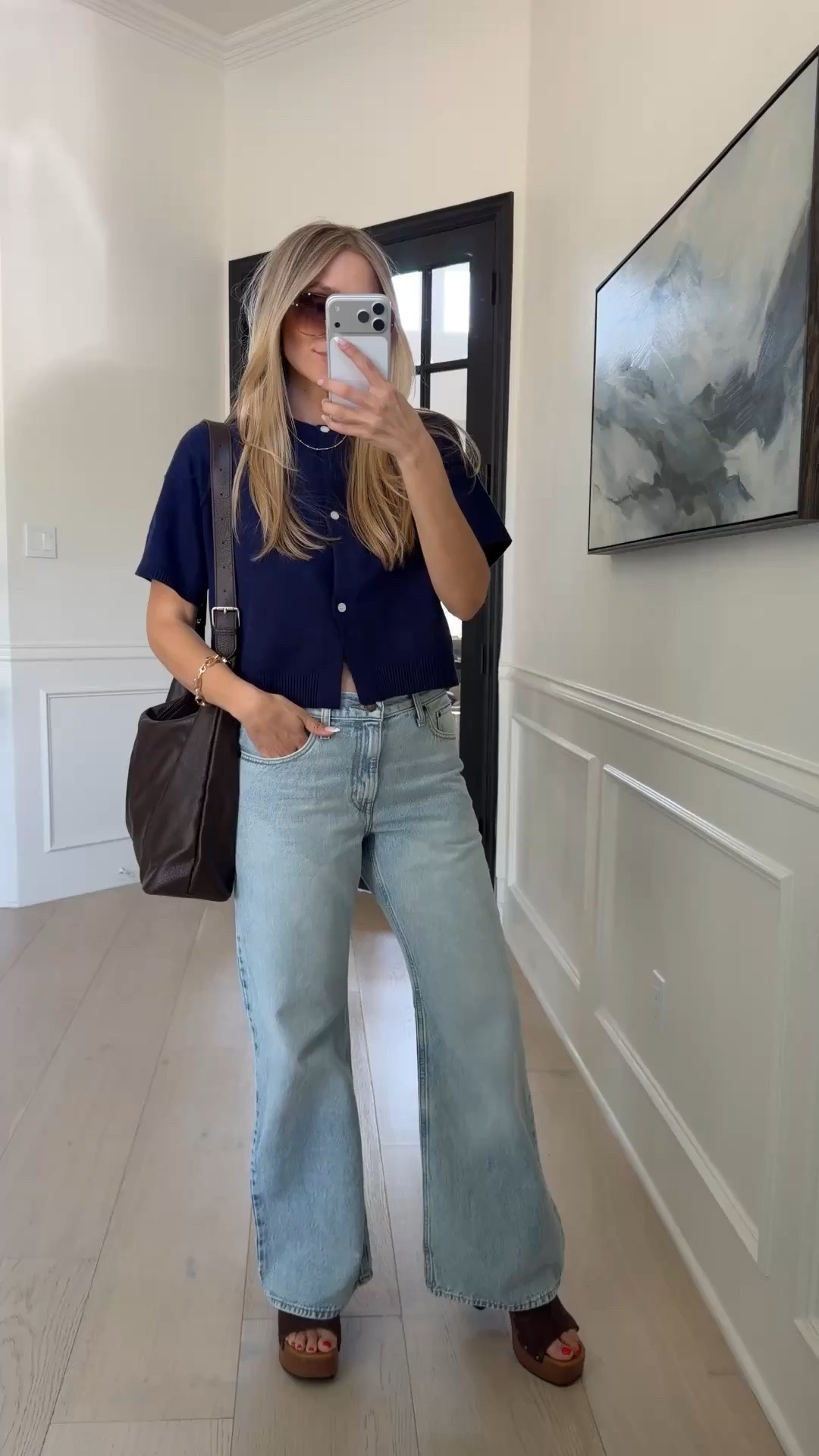🤍This sweater is an easy throw on and go look! Ready for lunch! 

Wearing my tts( small) 120lbs 5’5”

@Walmart #walmartpartner #walmartstyle