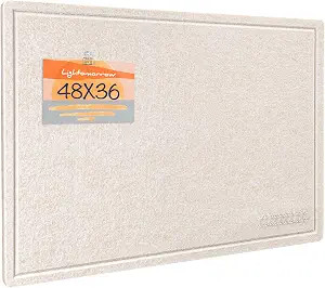 Felt Bulletin Board 48x36 inches, Decorative Pin Board for Home & Office | Cork Board Alternative... | Amazon (US)