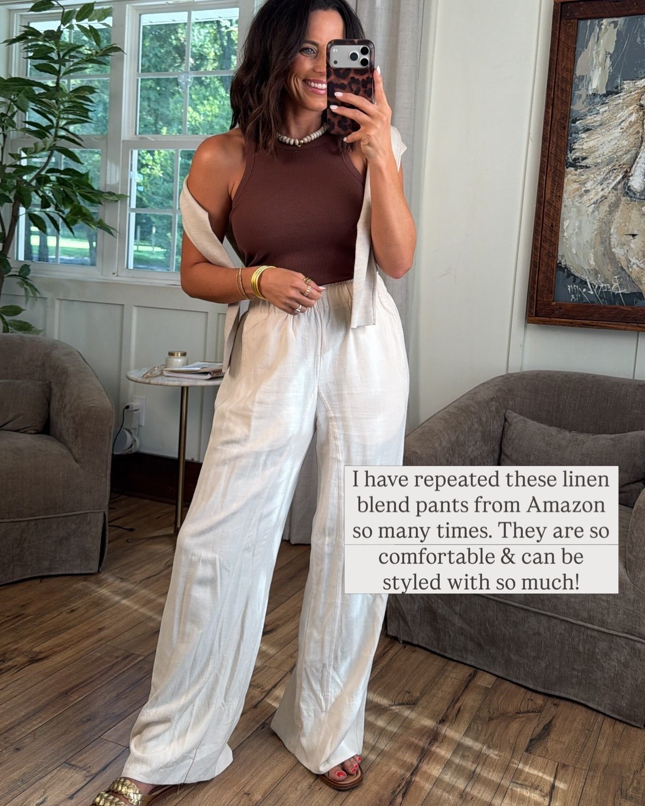 these linen blend pants are an absolute staple 🤎 so comfy, easy to dress up or down, and they look way more expensive than they are! ✨

#AmazonFinds #AmazonFashion #LinenPants #AffordableFashion #SummerStyle #EverydayStyle #LTKCreator