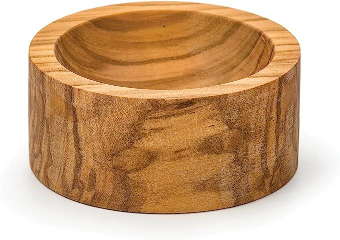 RSVP International Olive Wood Condiment Pinch Bowl, 3" | Rustic, Natural Authentic Italian Olive ... | Amazon (US)