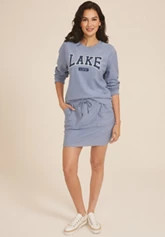 Corded Ribbed Skort | Maurices