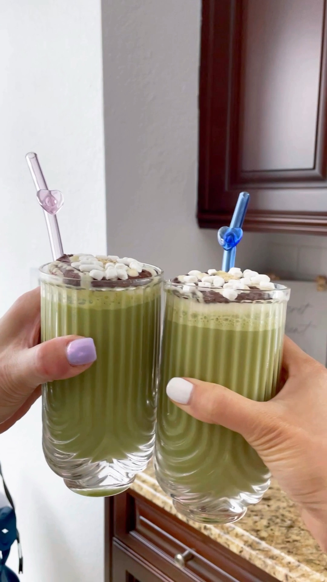Cold matcha ASMR ✨ 

Making a cold matcha drink is super easy! You just need matcha powder (I buy a presweetened one, but if you don’t, use your fave sweetener) and your favorite milk (I used oat for this video but have made it with a variety of milks and it always comes out great!). 

Dressing it up in a pretty glass, with cute straws, and a yummy marshmallow treat make this a great party drink! Wouldn’t the green hue be so cute for a Halloween witch’s brew, or even Christmas or St. Patrick’s day?? 

#LTKVideo #LTKSeasonal #LTKhome