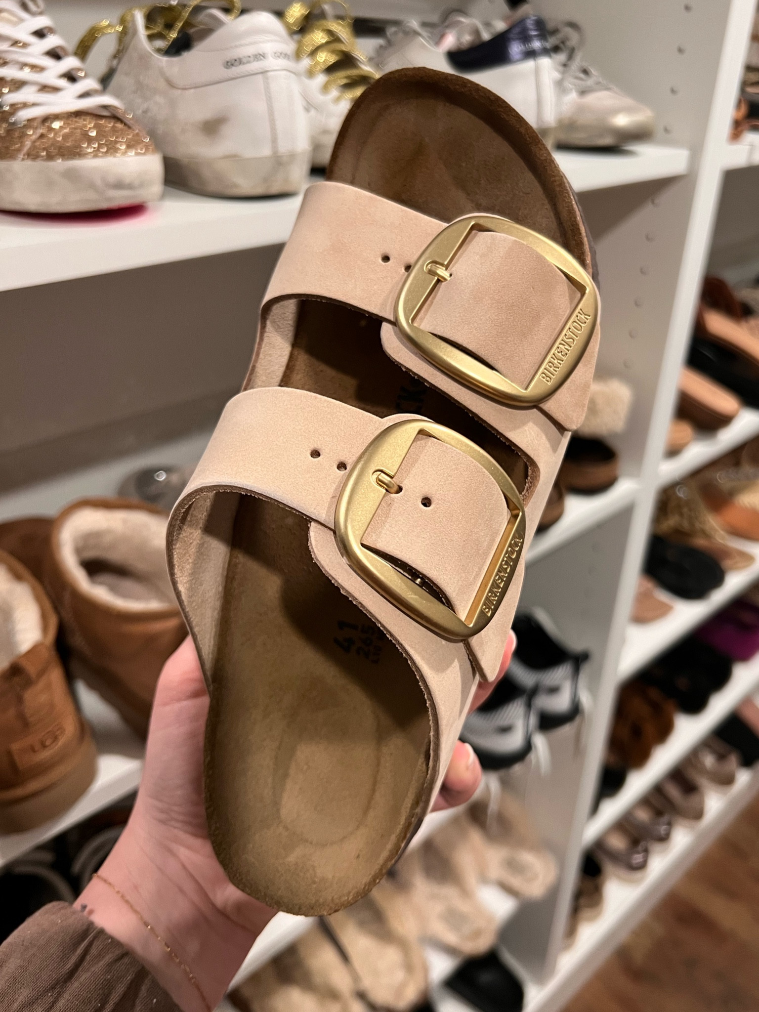 Gotta love a BBB - Big Buckle Birkenstock 🥰 This is the color Sandcastle with gold hardware ✨ 

#LTKshoecrush