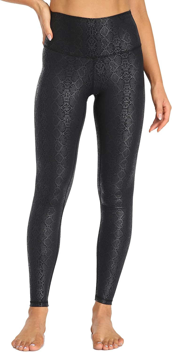 Colorfulkoala Women's High Waisted Matte Faux Leather Leggings Full Length Yoga Pants | Amazon (US)