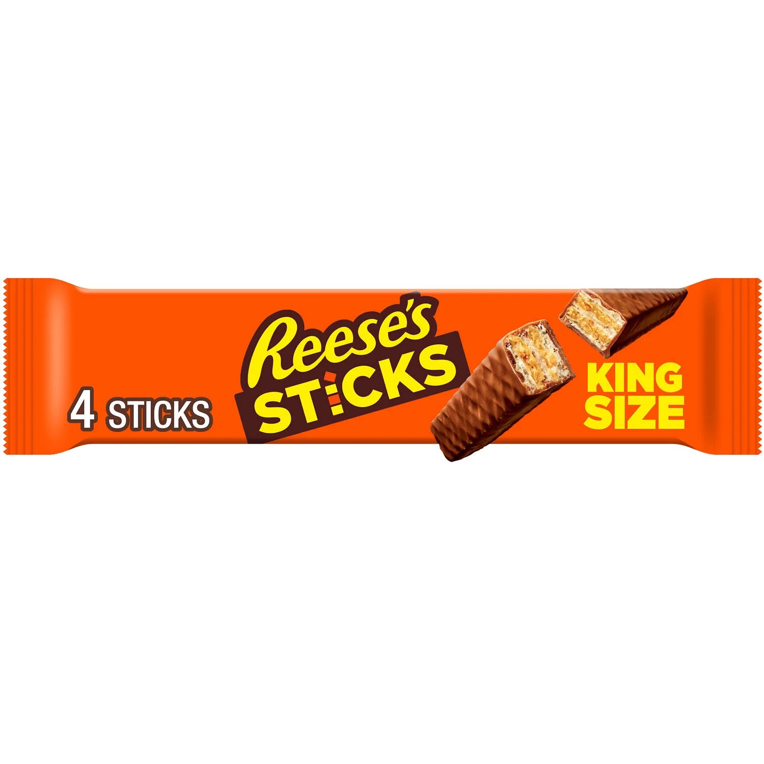 Reese's Sticks Chocolate and Peanut Butter Creme Wafer King Size Candy, Bar 3 oz | Walmart (US)