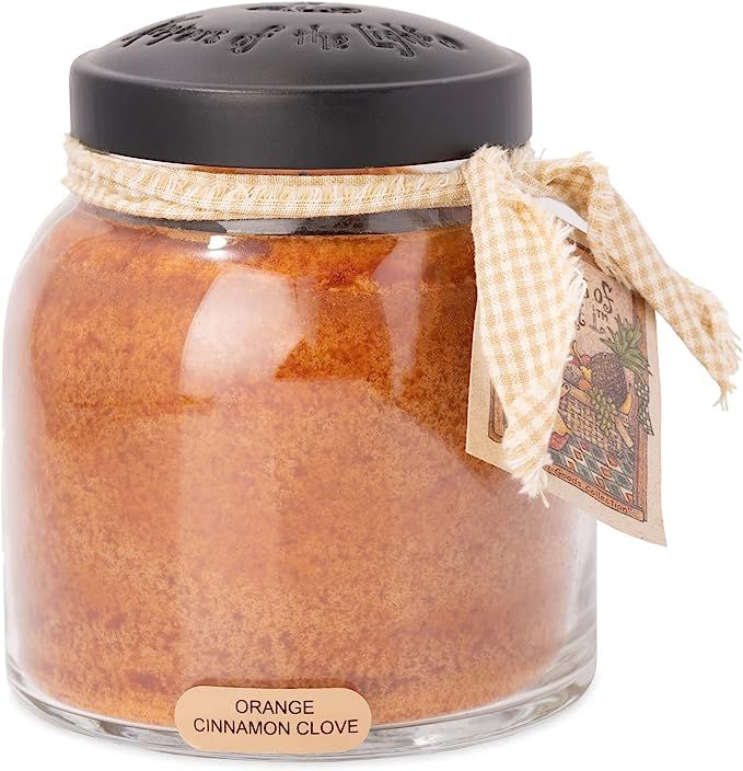 A Cheerful Giver — Orange Cinnamon Clove - 34oz Papa Scented Candle Jar with Lid - Keepers of t... | Amazon (US)