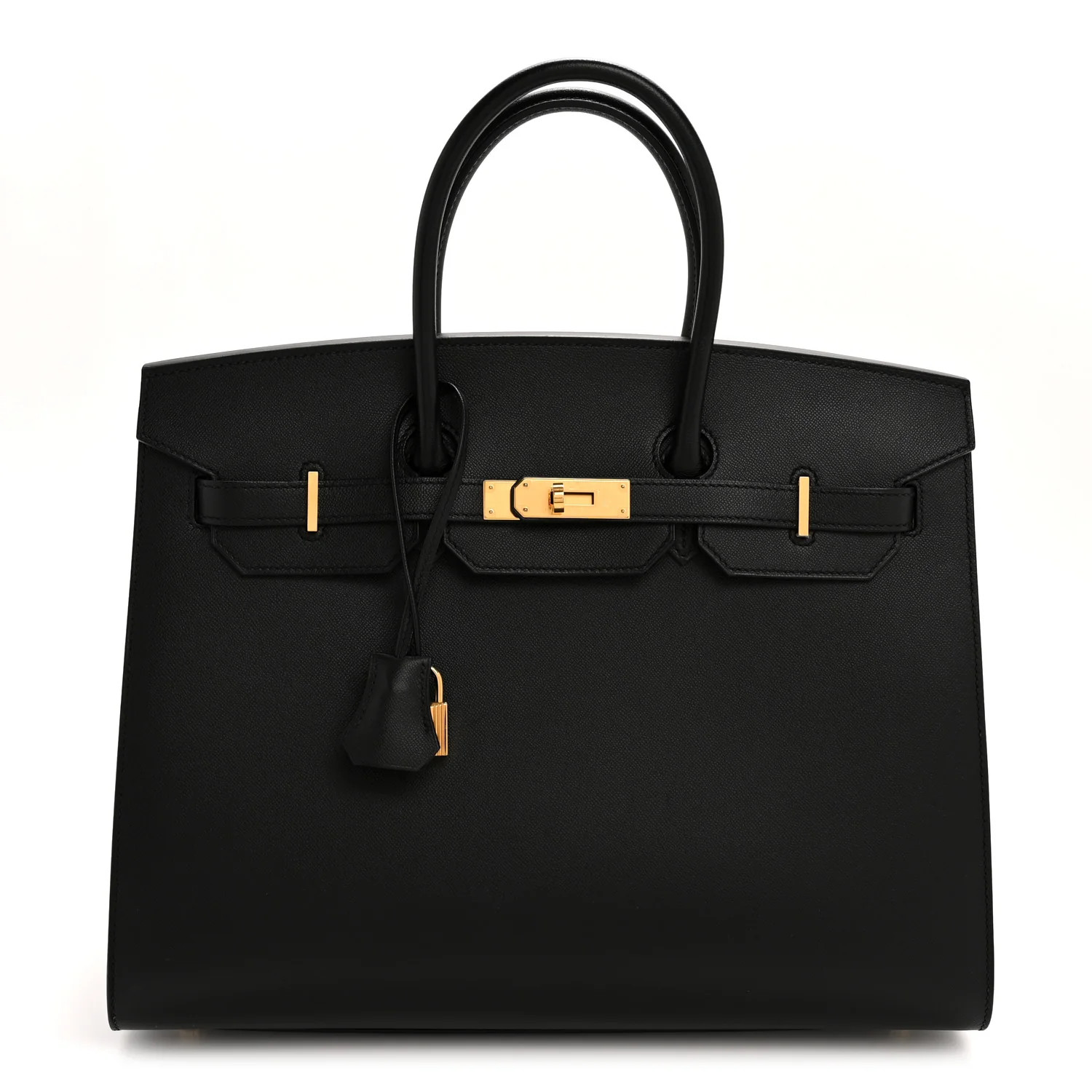 Madame Calfskin Birkin Sellier 35 Black | FASHIONPHILE (US)