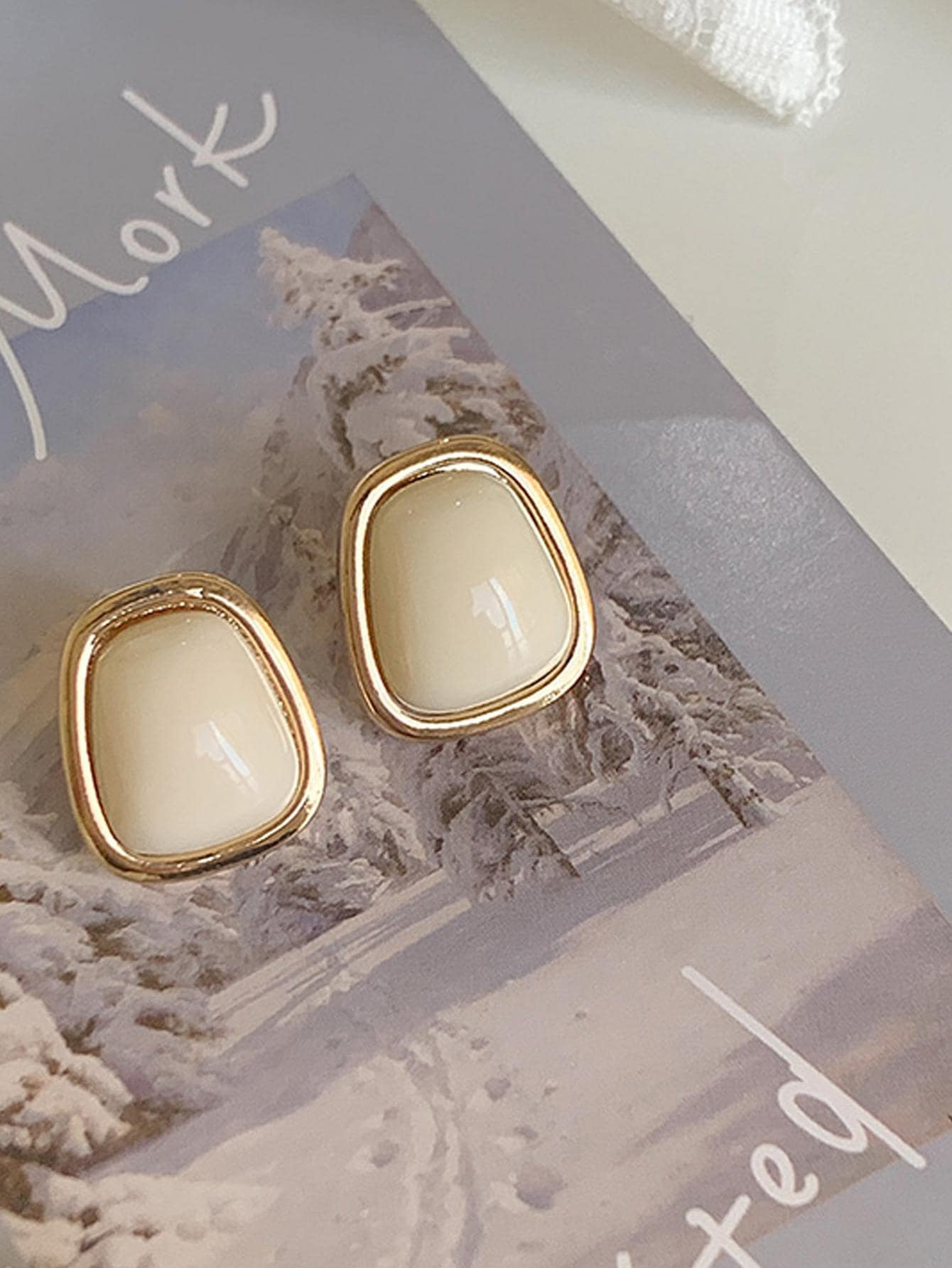 Geometric Stud Earrings | SHEIN