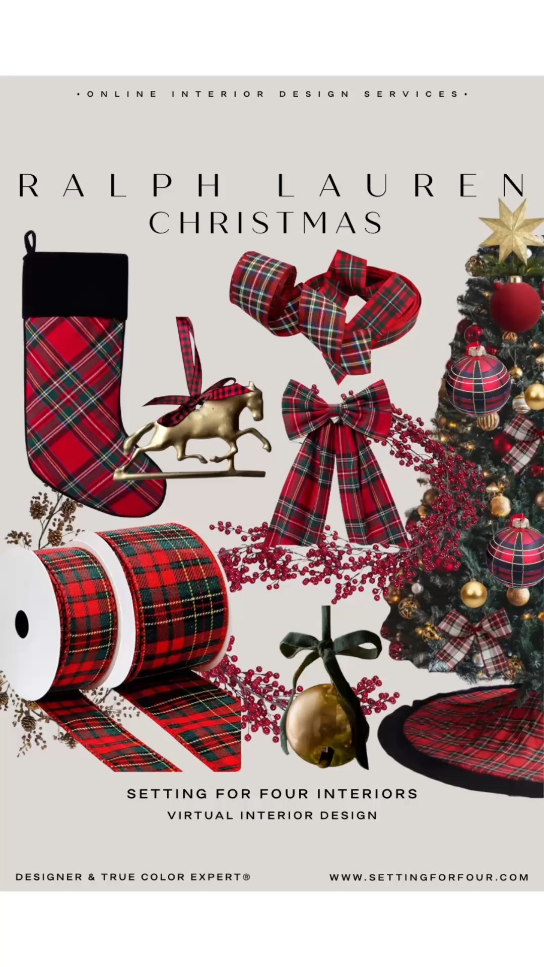 Ralph Lauren Christmas Tree decor ideas- 2025 holiday trend!
Festive, tartan, plaid, red, holiday, tree bow, ribbon, ornaments, stocking, tree skirt, berry garland, trend, viral, traditional, organic modern, Nordstrom, Wayfair, Amazon home. Target 

#LTKFamily #LTKFindsUnder50 #LTKHome #LTKHoliday