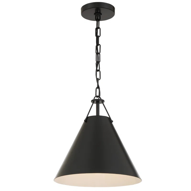 Edmonds 1 Light Matte Black Pendant | Wayfair North America
