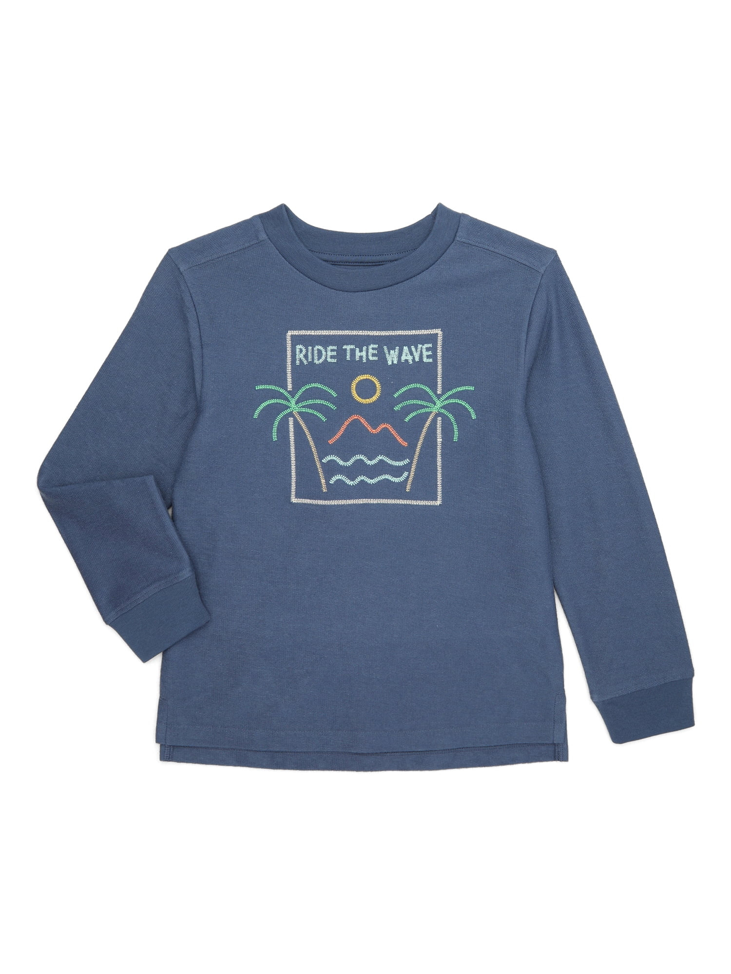 365 Kids From Garanimals Boys Mix and Match Long Sleeve Slub Jersey Graphic Tee, Sizes 4-10 | Walmart (US)