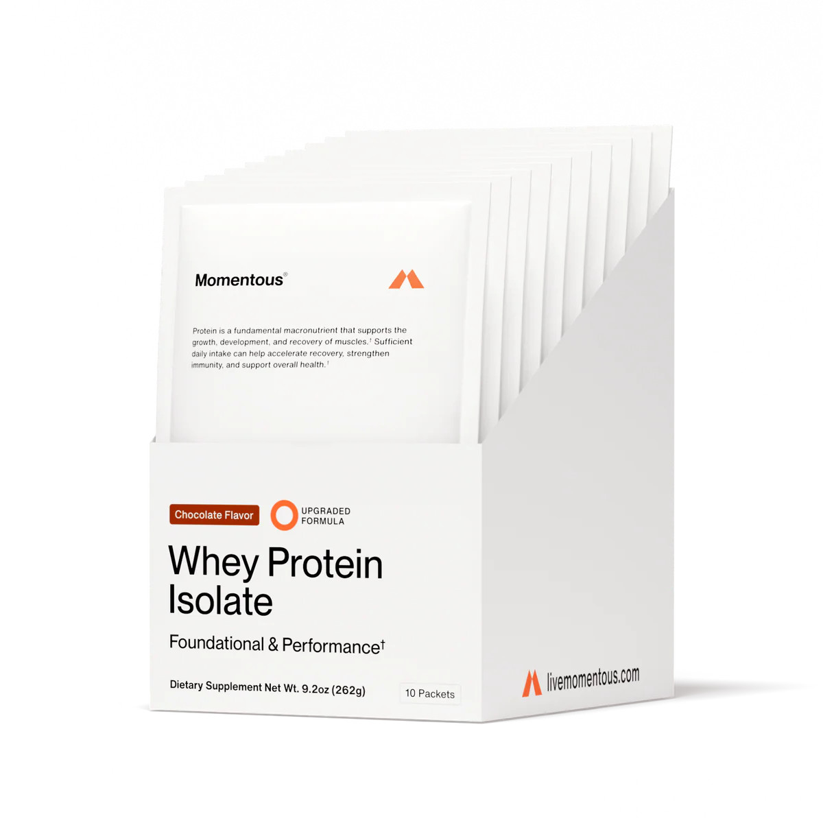 Whey Protein Isolate 10-Travel Packs | Momentous
