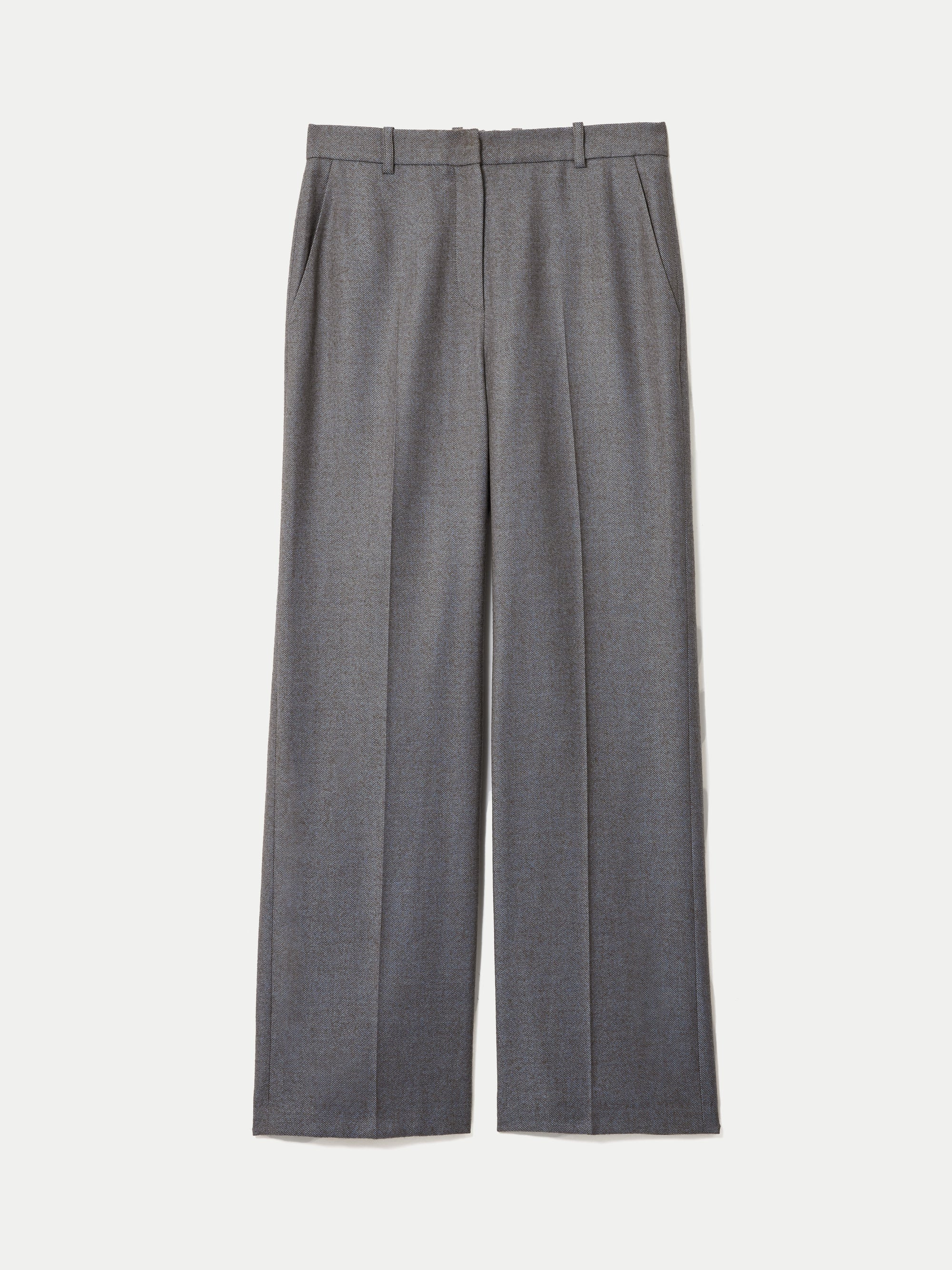Barker Straight Leg Trouser | Cream | Jigsaw (UK)