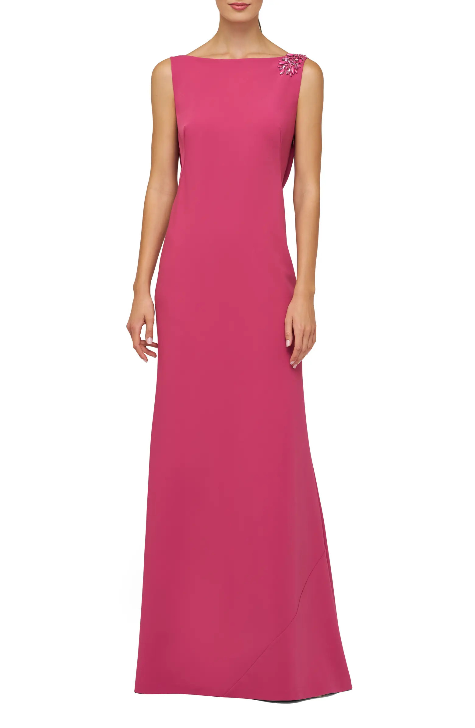 Pippa Embellished Cowl Back Trumpet Gown | Nordstrom