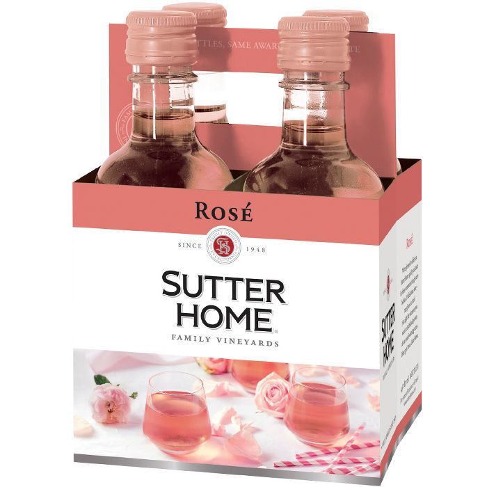 Sutter Home Rosé Wine - 4pk/187ml Bottles | Target