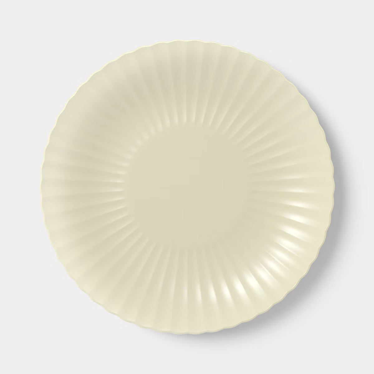 0.78" PolyPro Fluted Transparent Dinner Plate Yellow - Room Essentials™ | Target