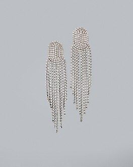 Rhinestone Chandelier Earrings | White House Black Market