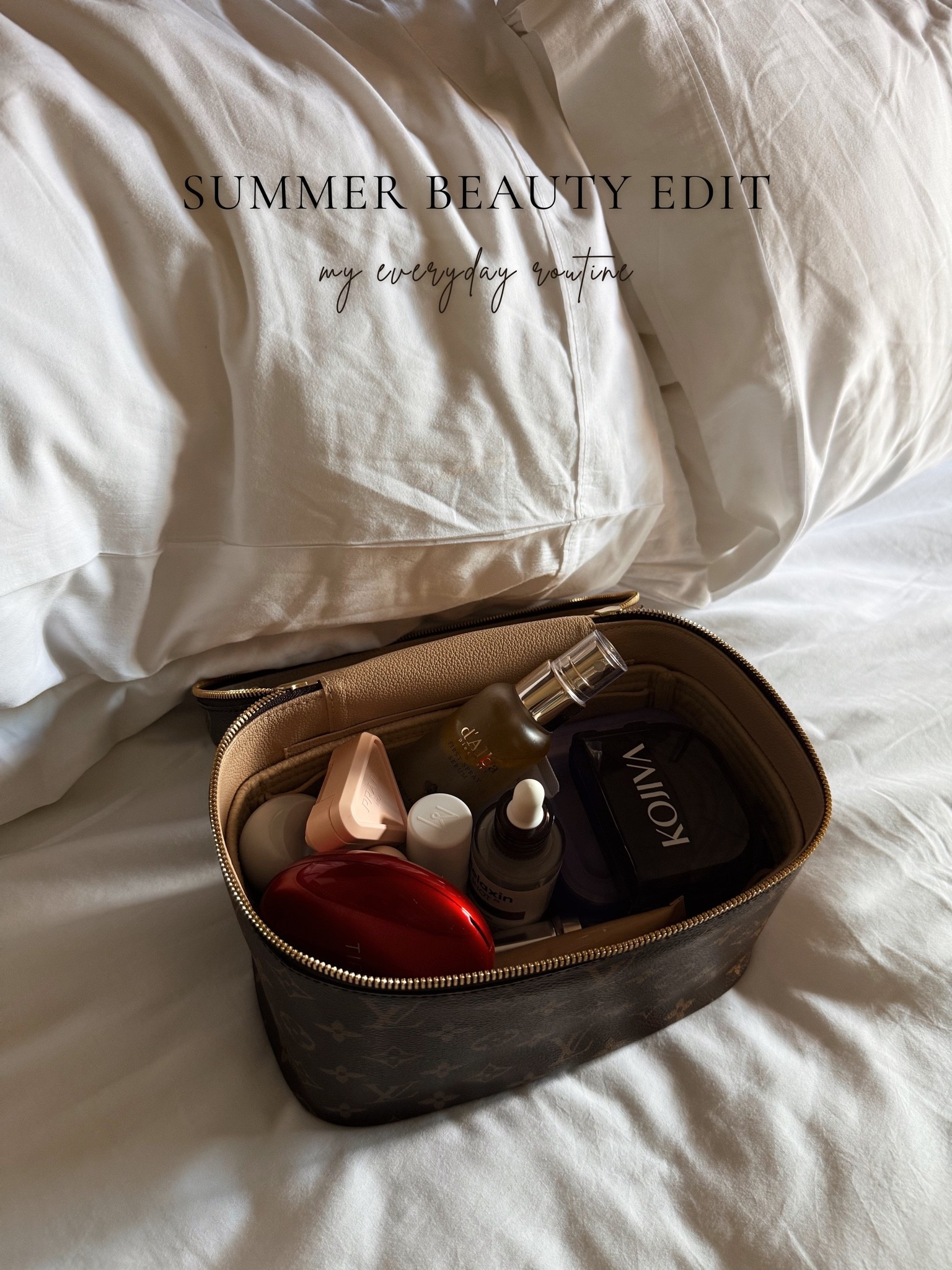 Lately I’ve been scaling back on makeup and focusing more on skincare and products that make getting ready feel easy. 🤍

These are the few things I reach for every single day… lightweight, effortless, and all about that fresh, healthy glow (with a little anti-aging help too 😉).

It all fits in my LV Nice BB, and honestly… that’s all I need these days.

#LTKmorningroutine #LTKOver40 #LTKBeauty