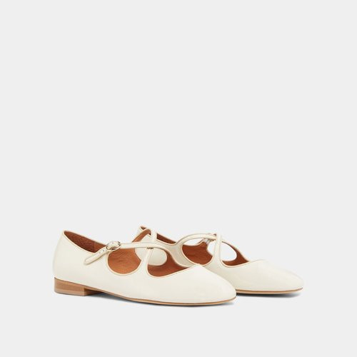 Ducky Patent Leather Ballet Pumps, Made in Europe | La Redoute (UK)